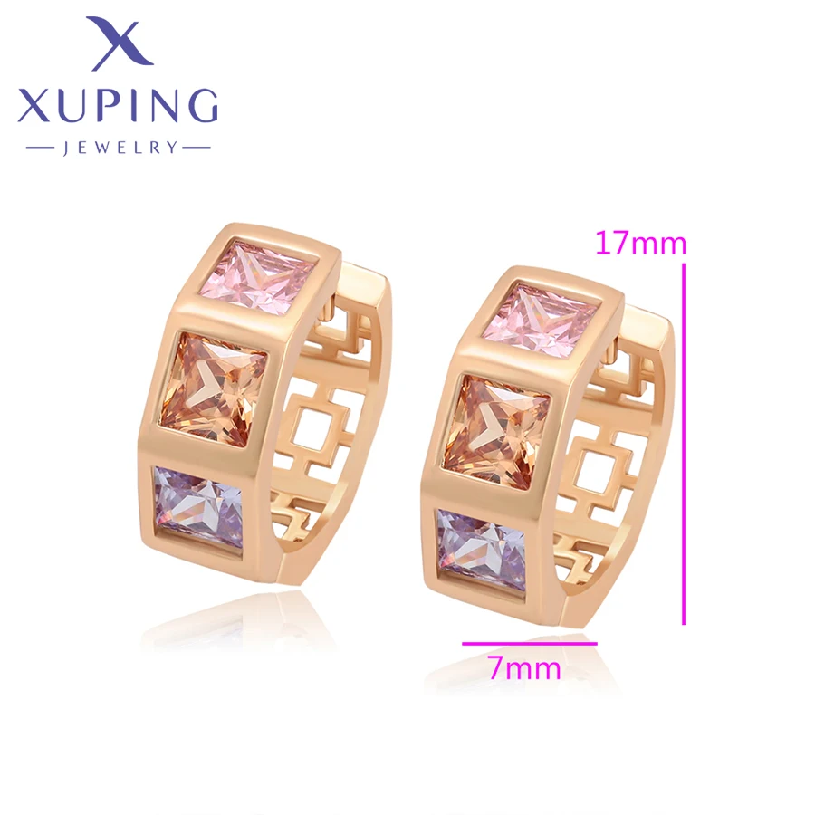 Xuping ювелирные изделия Новое поступление модные простые Стильные серьги для