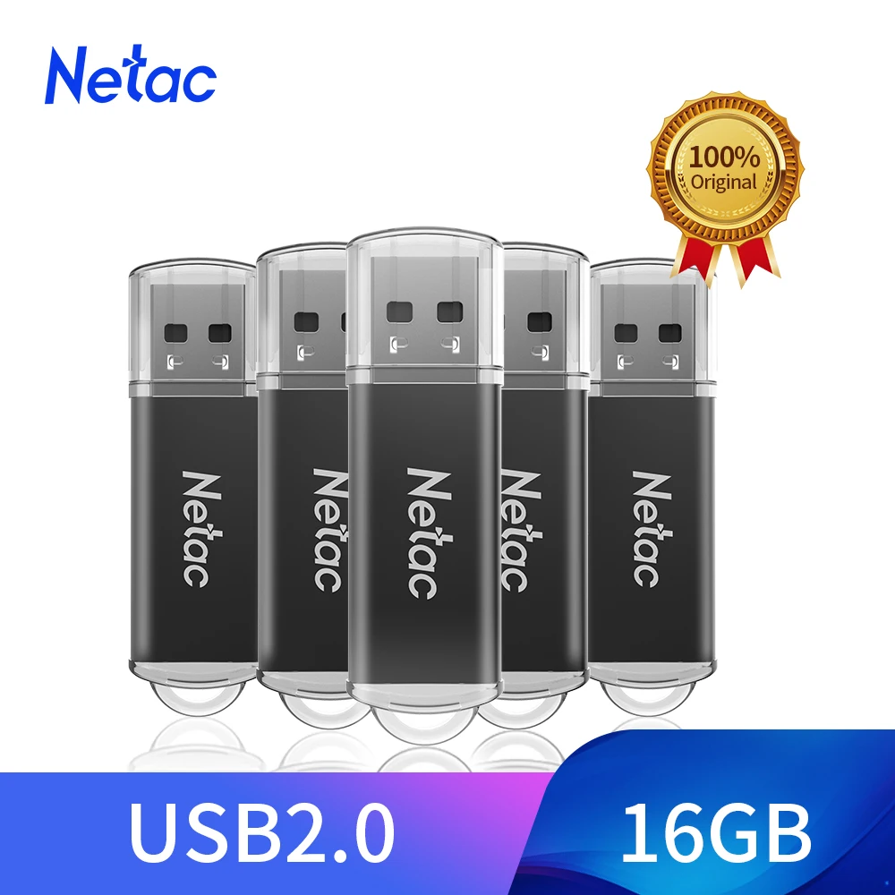 Металлический USB флеш накопитель Netac 8 ГБ 16 высокоскоростная флешка 2 0 карта