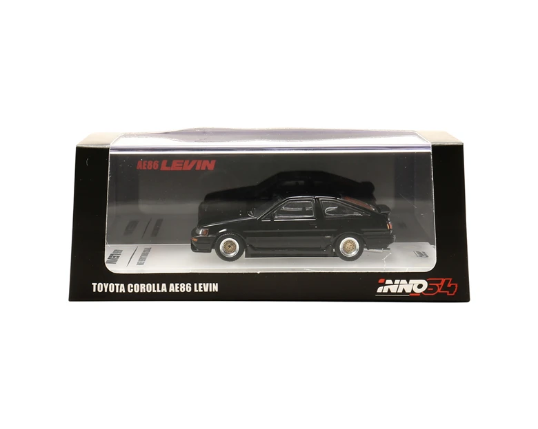 INNO64 1: 64 Toyota Corolla levin AE86 черный литьем под давлением модель автомобиля