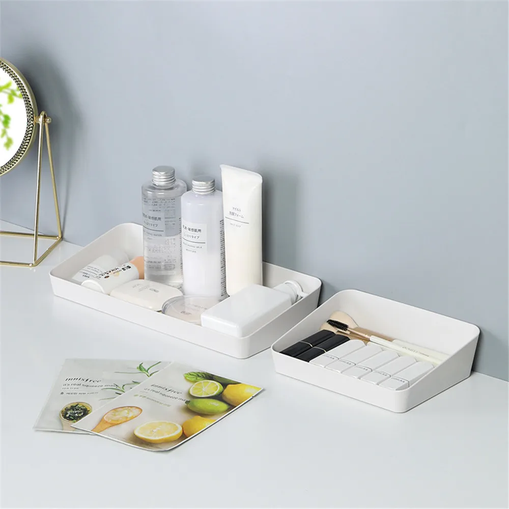 Пластиковый ящик для хранения стола Минималистичная ручка косметическое