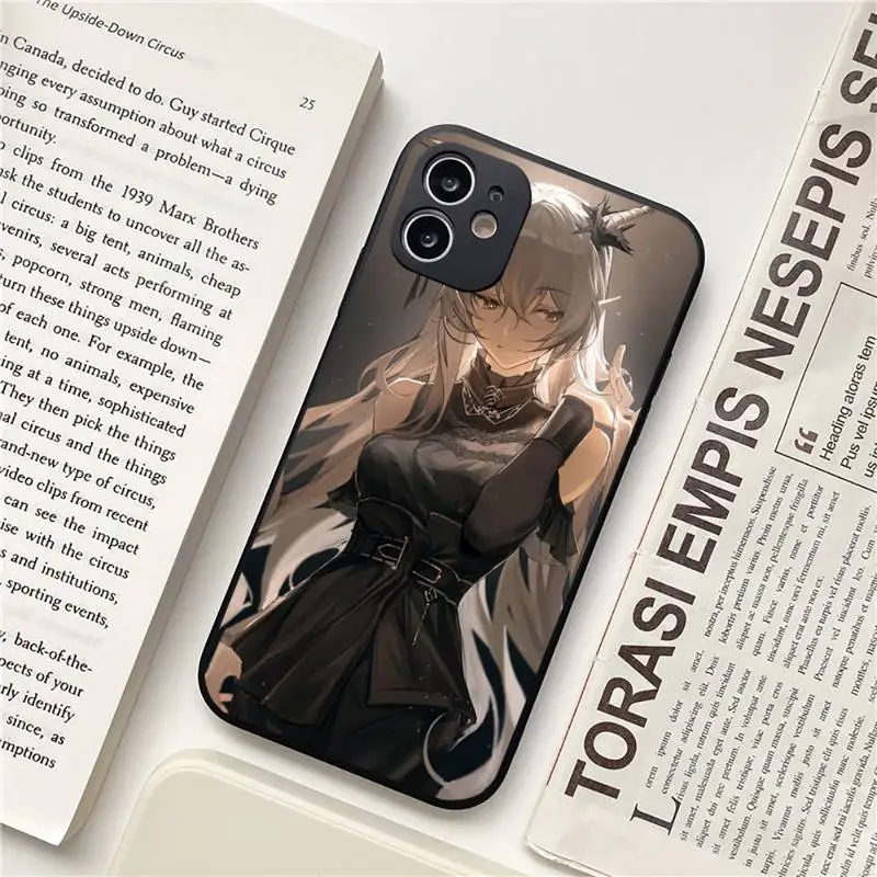 

cartoon arknights game Phone Case for iPhone 11 12 pro XS MAX 8 7 6 6S Plus X 5S SE 2020 XR Soft mobile bags