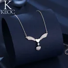 Keoc роскошное Новое модное женское ожерелье с двумя искусственными камнями свадебное ювелирное изделие для невесты с фианитом ААА y2k подарочные украшения на шею