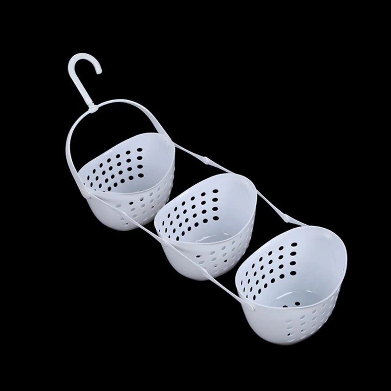 3 уровня 360 градусов вращения пластиковая корзина Душ Caddy висячая стойка