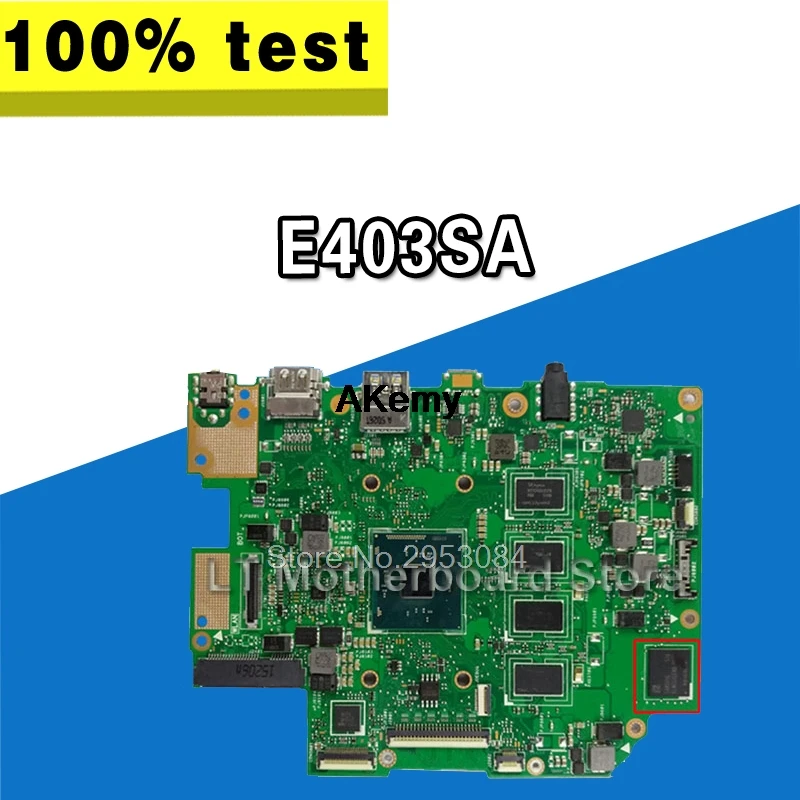 

Для For Asus E403SA материнская плата REV2.0 материнская плата 4G память 64G на плате N3700 CPU 100% протестированный S-4