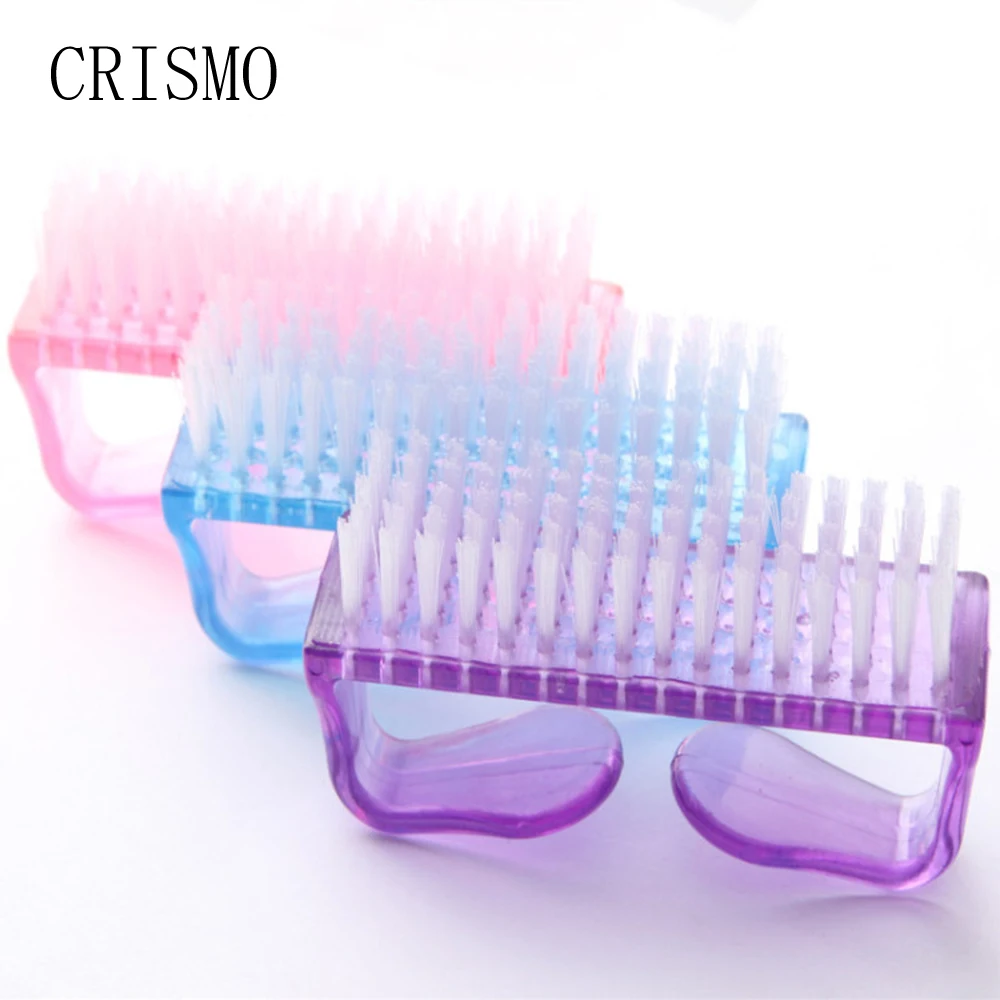CRISMO Чистящая щетка для ногтей инструмент маникюра педикюра мягкое удаление пыли