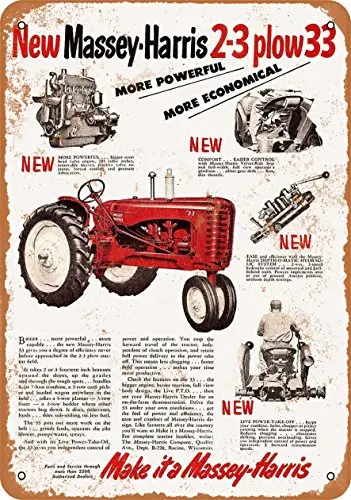 

Metal Sign - 1953 Massey-Harris Tractors - Vintage Look Wall Decor for Cafe beer Bar Decoration Crafts