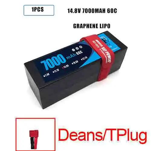 1PCS7000HARDDEANS DXF Lipo 4S аккумулятор жесткий чехол 14,8 V 7000mAh 60C 120C AKKU для 1:8 1:10 RC автомобиль E Багги Truggy Грузовик Лодка вертолет Квадрокоптер - Цвет: 1PCS7000HARDDEANS