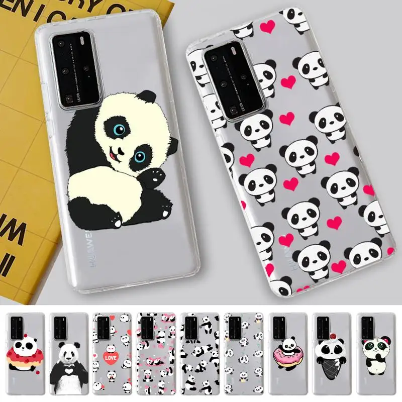 

Cute Panda Phone Case For Huawei P 20 30 40 pro lite Psmart2019 Honor 8 10 20 Y5 6 2019 Nova3E