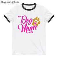 new arrival 2022 pink dog mom graphic print women t shirt funny cat paw tshirt femme mothers day gift t shirt female wholesale
