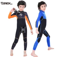 kids full body 3mm neoprene surfing swimming diving scuba jumpsuit boys water sport warm snorkeling spearfishing swim wetsuit