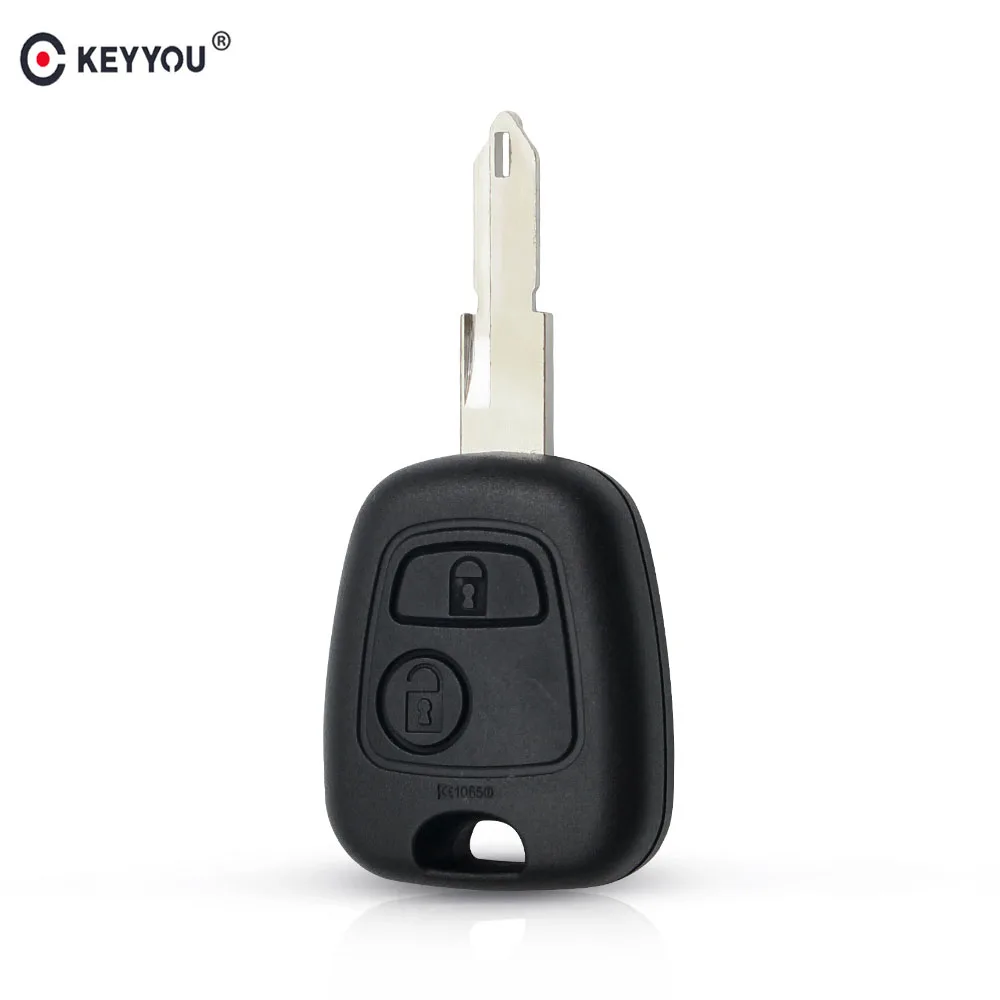 Брелок KEYYOU для Peugeot 107 206 207 306 307 407 замена 2 кнопки пустой корпус дистанционного