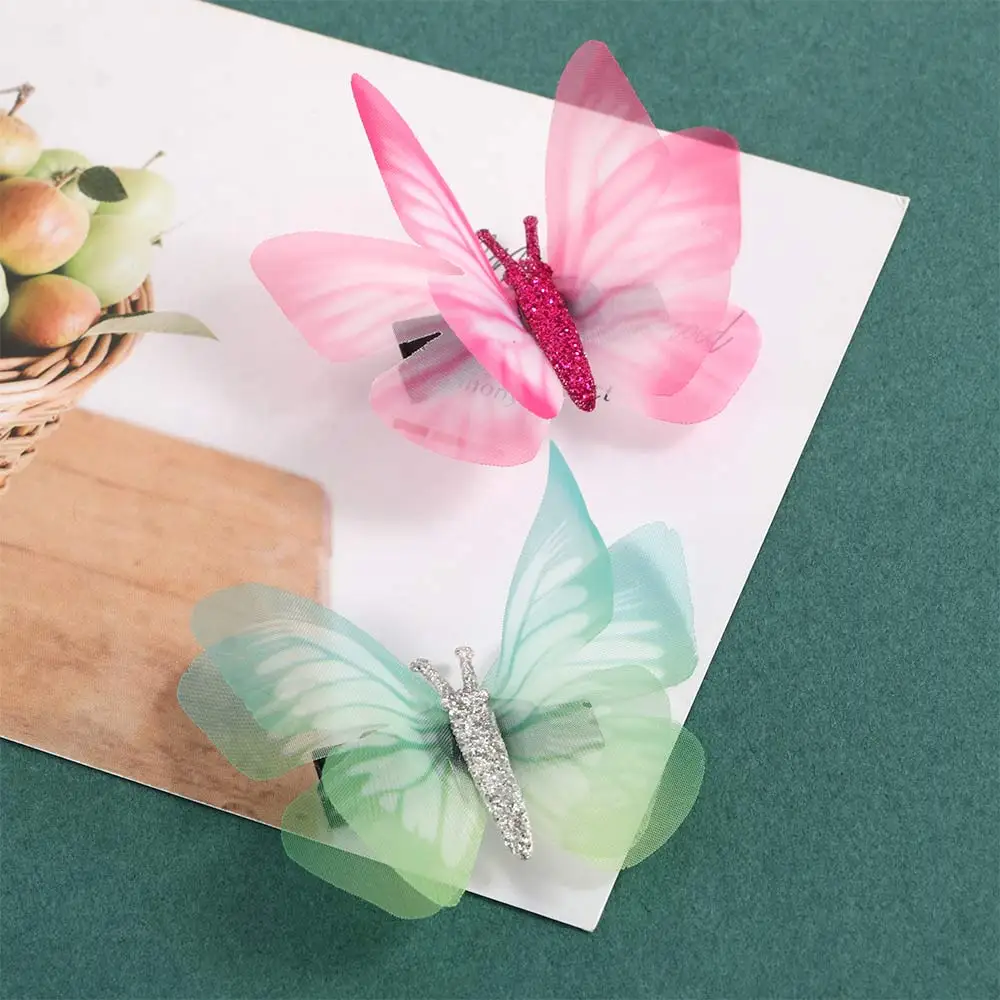 

Candy Color Fashion Butterfly Hair Clips for Women Baby Girl Kids Barrette Wedding Hairpins Hair Accessories Hairclip Ornaments