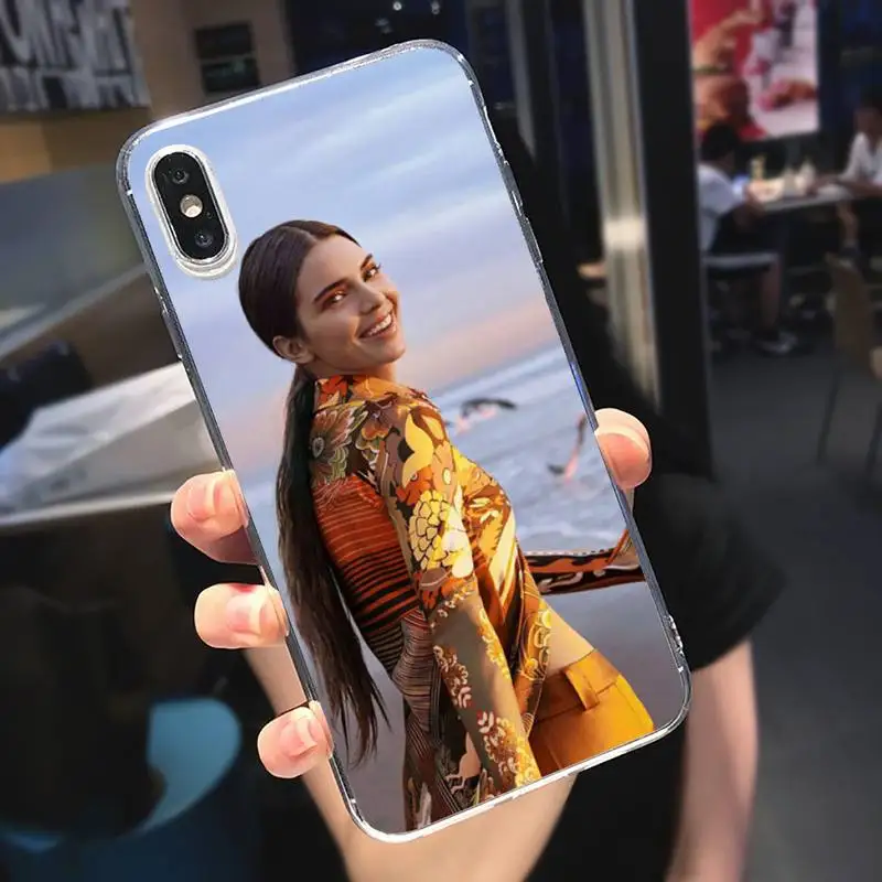 

American singer Kendall Jenner Phone Case Transparent soft For iphone 5 5s 5c se 6 6s 7 8 11 12 plus mini x xs xr pro max