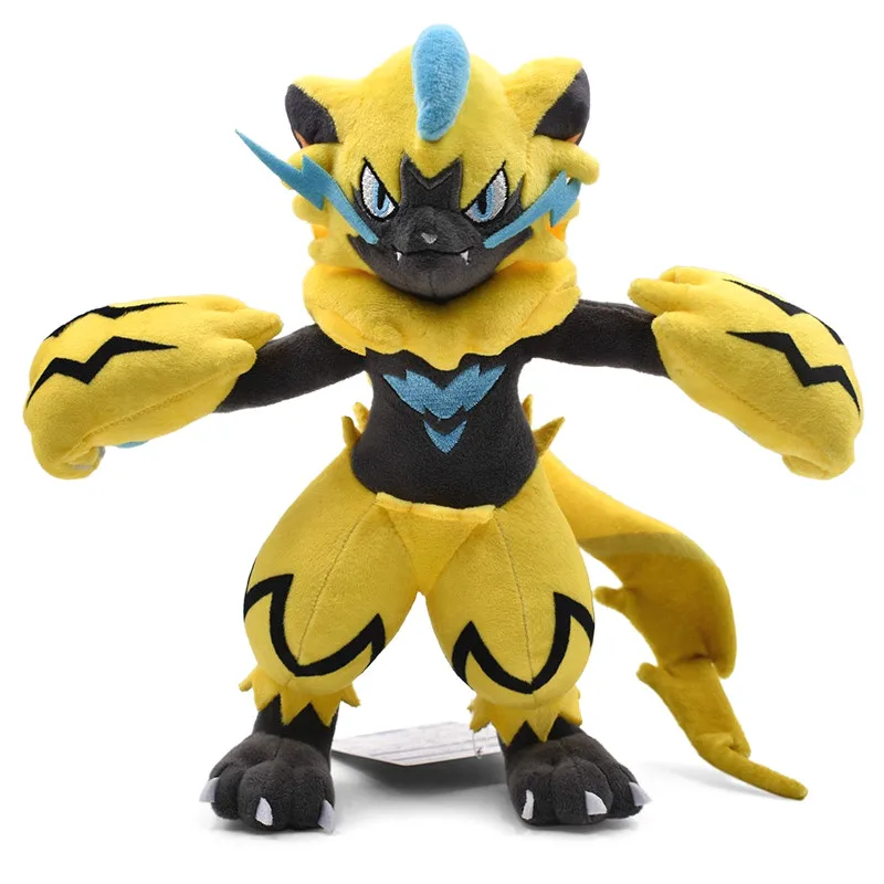 Мягкие куклы животные Pokemon 25 Pikachu Zeraora подарок для детей рождественские плюшевые