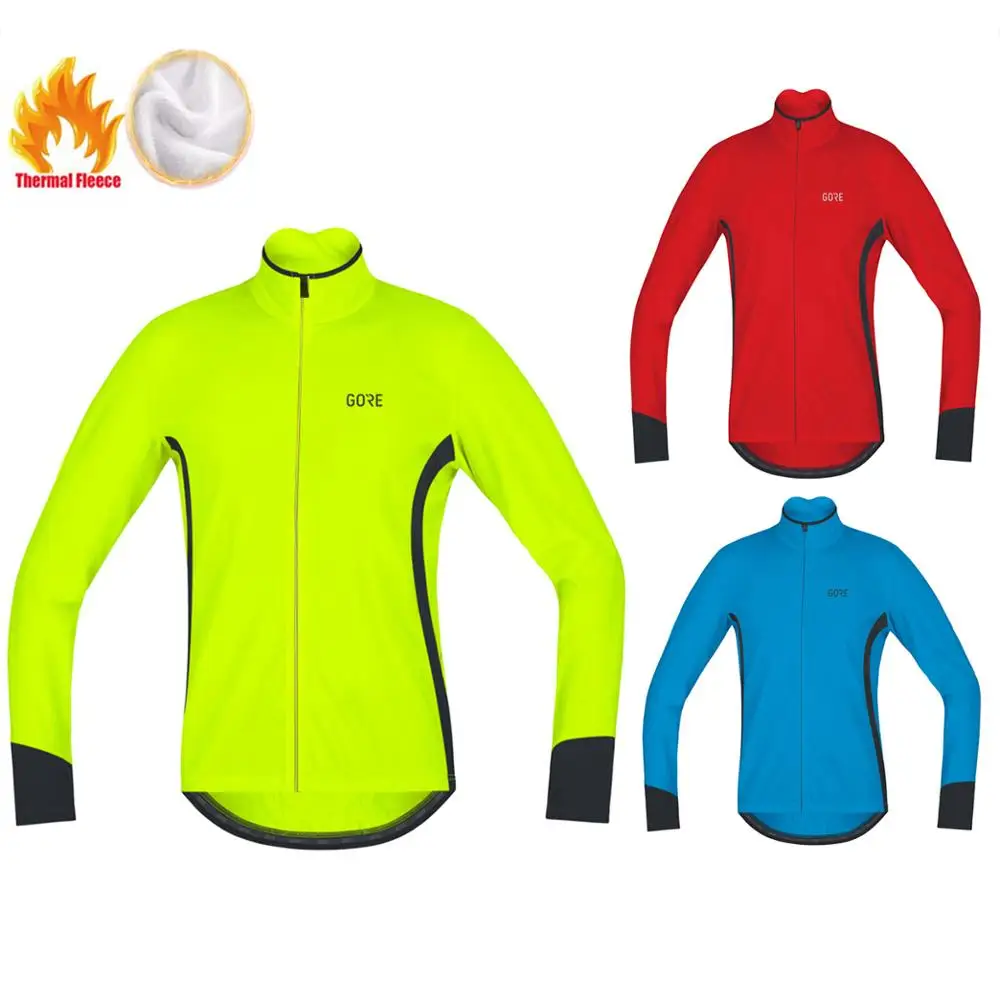 2019 GORE Мужская Профессиональная велосипедная команда Зимняя Теплая Флисовая