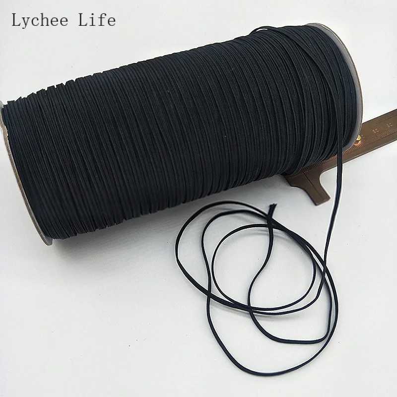 Lychee Life 200 ярдов эластичная лента для маски Плоская Круглая веревочная маска