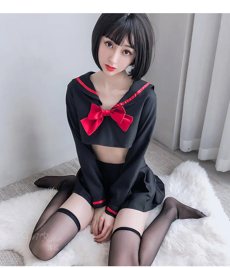 2 цвета японской сексуальной школьной формы каваи белье секс игры Студенческая