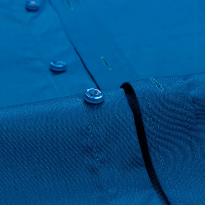 Мужская рубашка из бамбукового волокна с длинным рукавом тонкая без железа Camisa