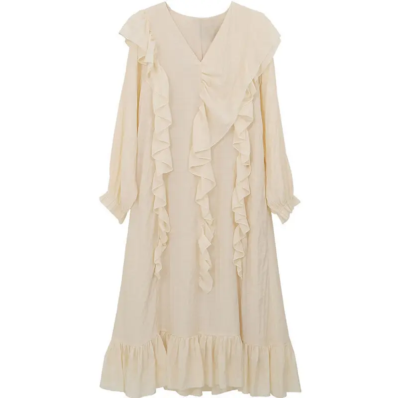 Корейское Модное Элегантное цельнокроеное платье Женские французские винтажные