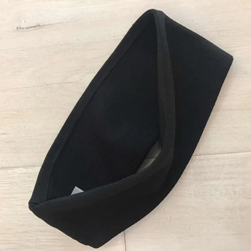 

Women's Classic Embroidery Logo Headwear Simple Style Black Elastic Headband