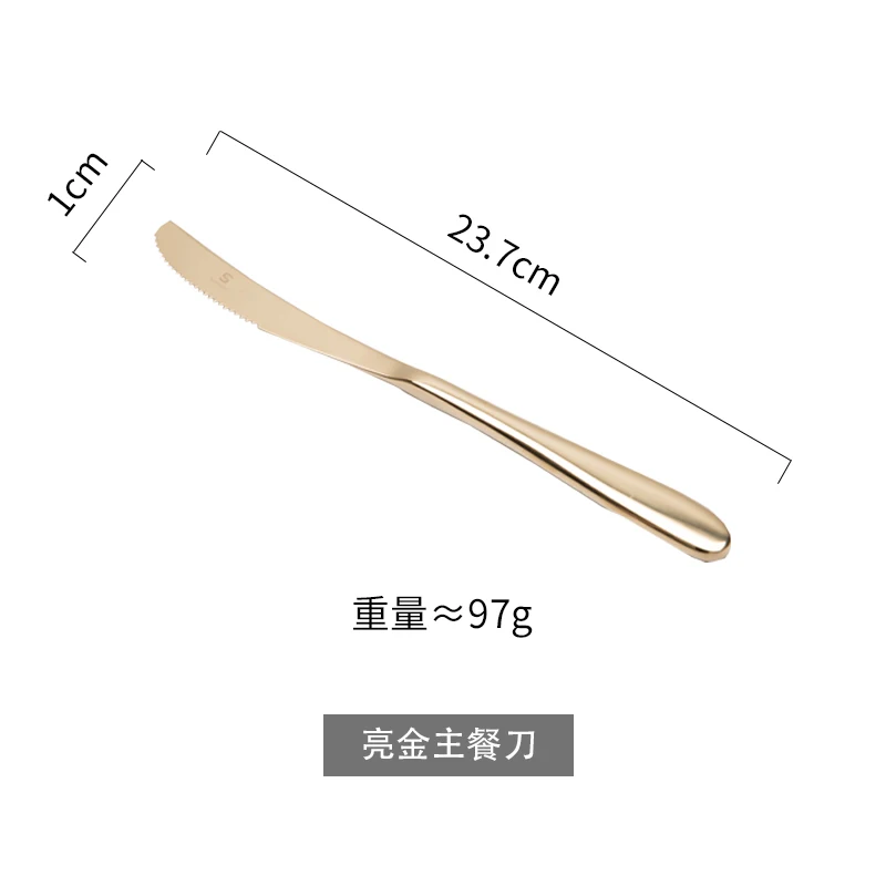 

Luxury Portable Cutlery Stainless Steel Gold Dinnerware Set Eco Friendly Food Cutlery Vajilla Completa Kitchen Tableware DB60CJ