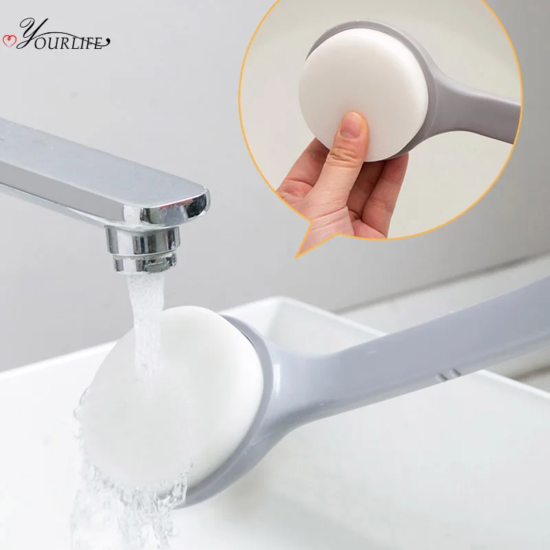 OYOURLIFE отшелушивающая губка для ванной с длинной ручкой скребок спины