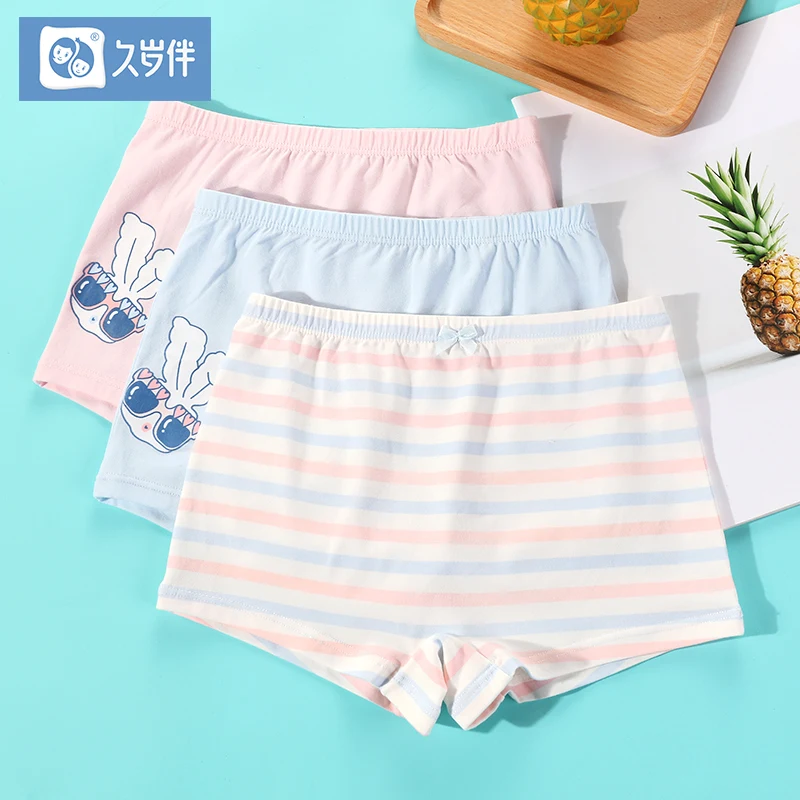 3 шт. детские тонкие хлопковые шорты для девочек|Трусики| |