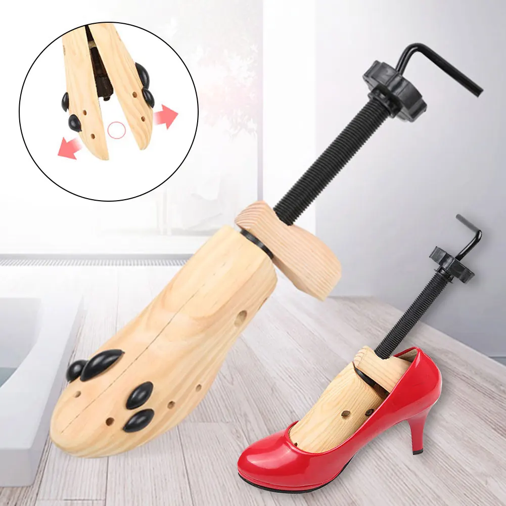 

Women Men Support Boots Expander High Heels Shoe Stretcher Wooden Anti Wrinkle Two Way Bunion Shaper Adjustable Keeper Rack