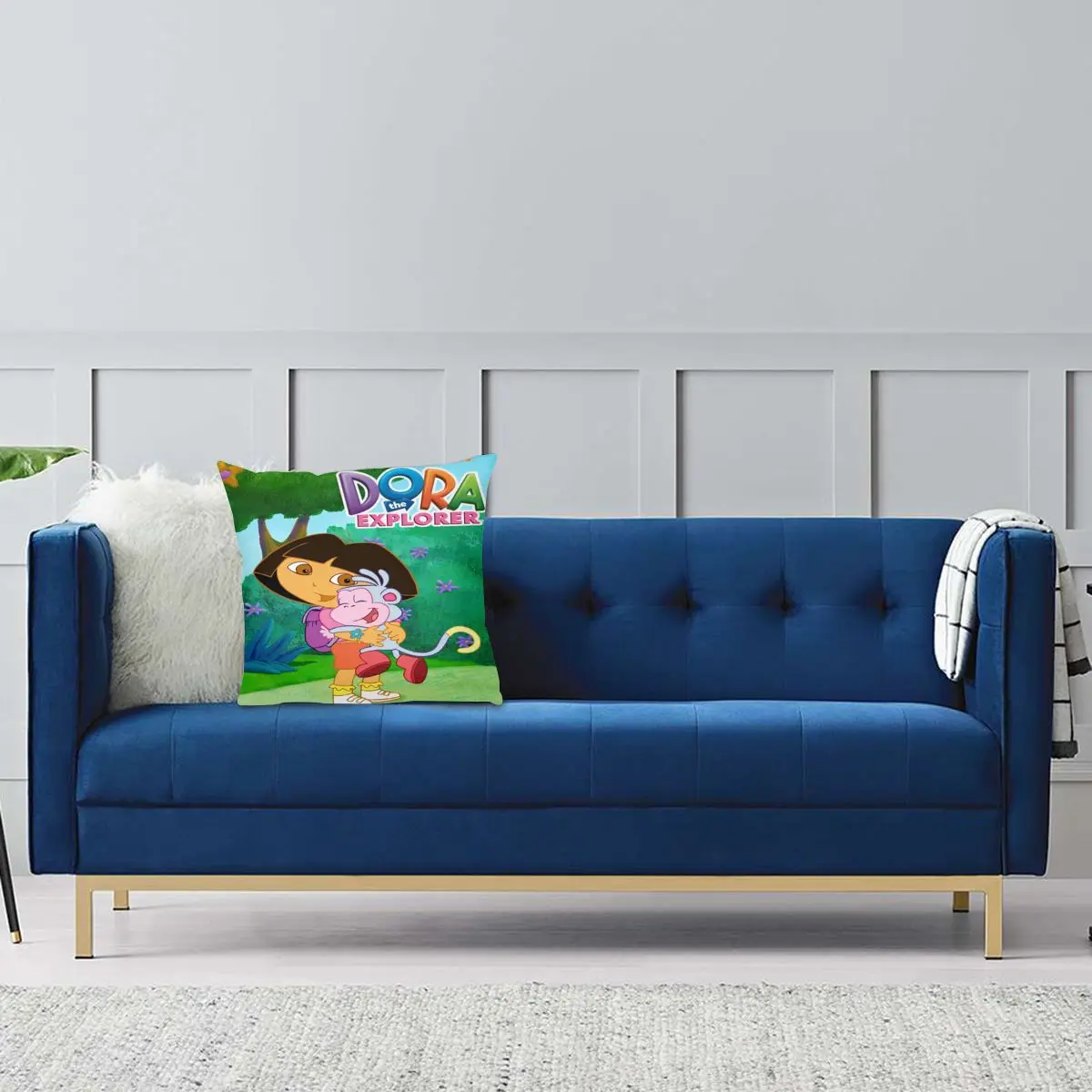 Чехол для подушки с рисунком Дора Explorer 940|Наволочка| |