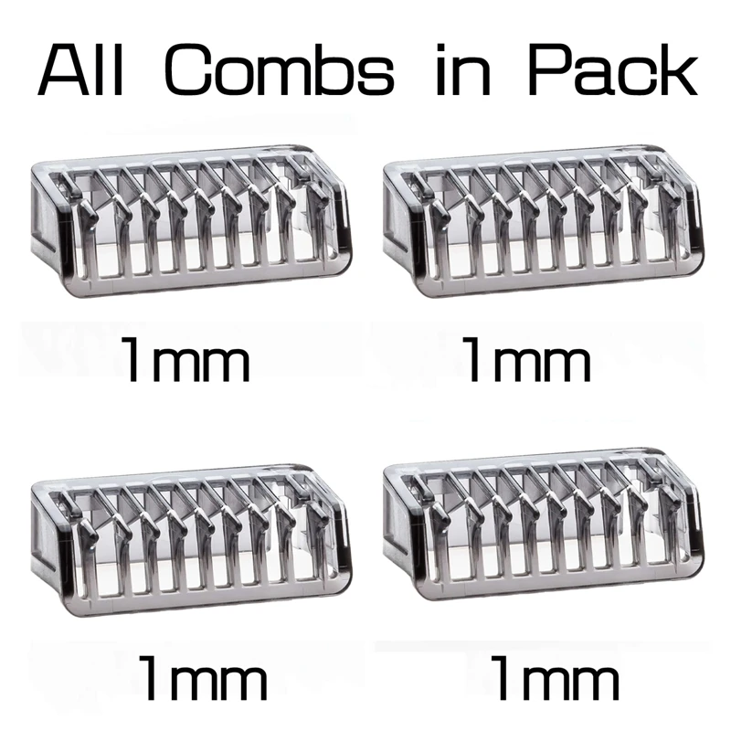 

1 mm Guide Comb for OneBlade Trimmer Clipper Grooming Barber Cutting Guide Comb Facial Shaving Home Use