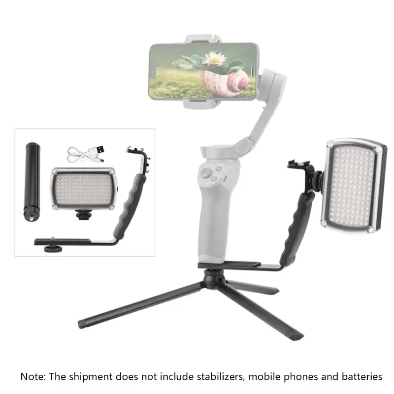 120 светодиодов лампа с регулируемой яркостью для видеосъемки Lgiht l-образной