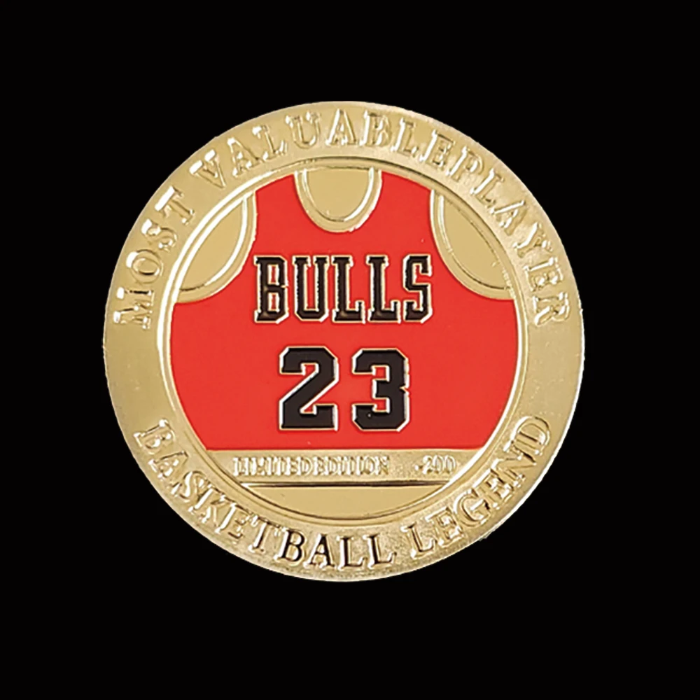 5 шт. золотые монеты для поклонников Джордана Майкл Джордан США | Дом и сад