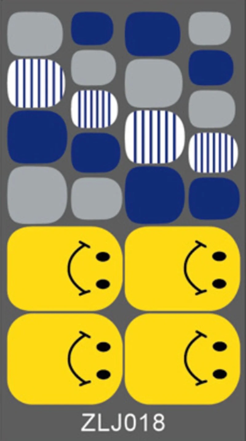 22 Типсы новый стиль лак для ногтей наклейки маникюра фольга самоклеющиеся