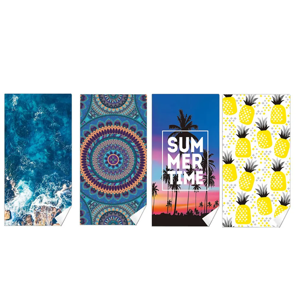 

Beach towel microfiber sand free towel absorbent quick-drying soft blanket with bag for portable outdoor sand free towel