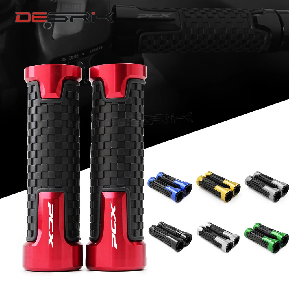 Мотоциклетные универсальные алюминиевые ручки с ЧПУ 22 мм резиновые гелевые для