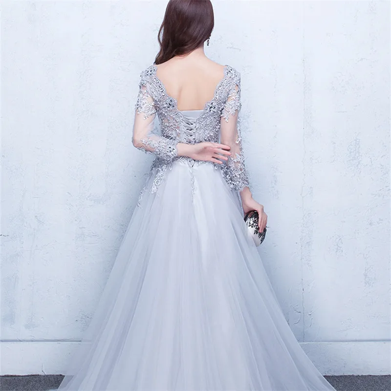 Женское вечернее платье до пола It's Yiiya белое элегантное с открытой спиной и