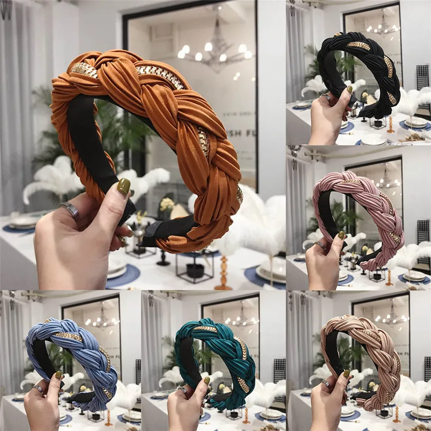 Ободки с узлом для милых девочек - головные уборы для волос на праздничные случаи, большой бант, диадемы для женщин 2020304.