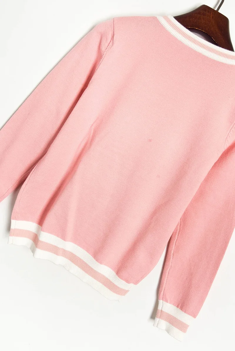 Милые женские свитера и пуловеры новинка 2020 жаккардовый вязаный пуловер с