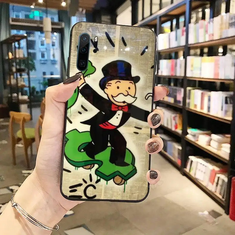

Cartoon Dollar Monopoly Phone Case Funda For Huawei P9 P10 P20 P30 Lite 2016 2017 2019 plus pro P smart