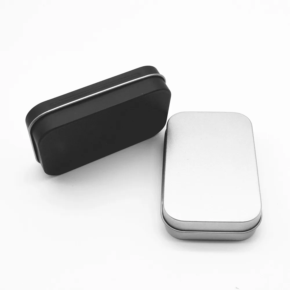 Жестяная маленькая пустая металлическая коробка для хранения монет конфет