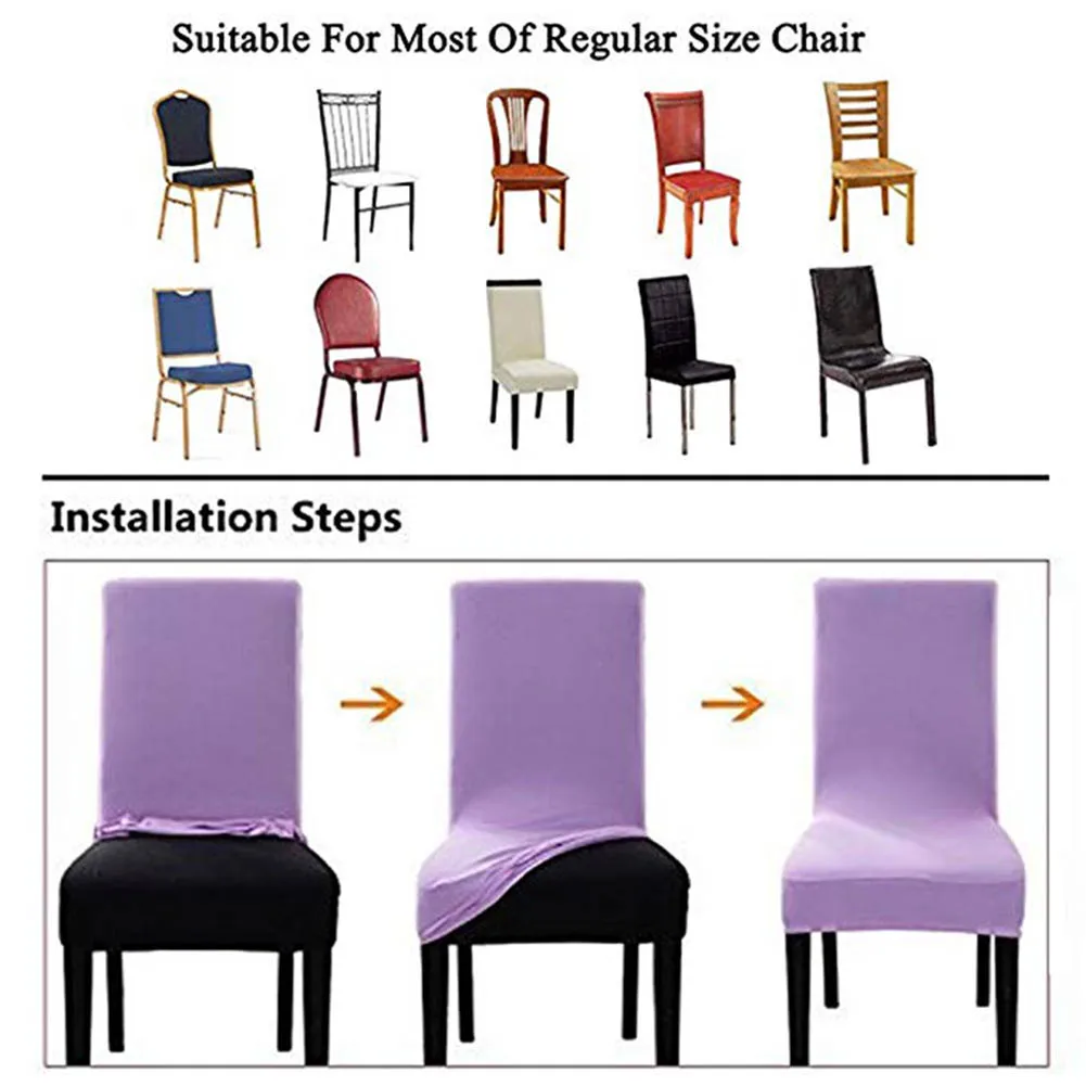 Чехол для стула бархатный стрейч чехол цветного обеденного домашнего спандекс