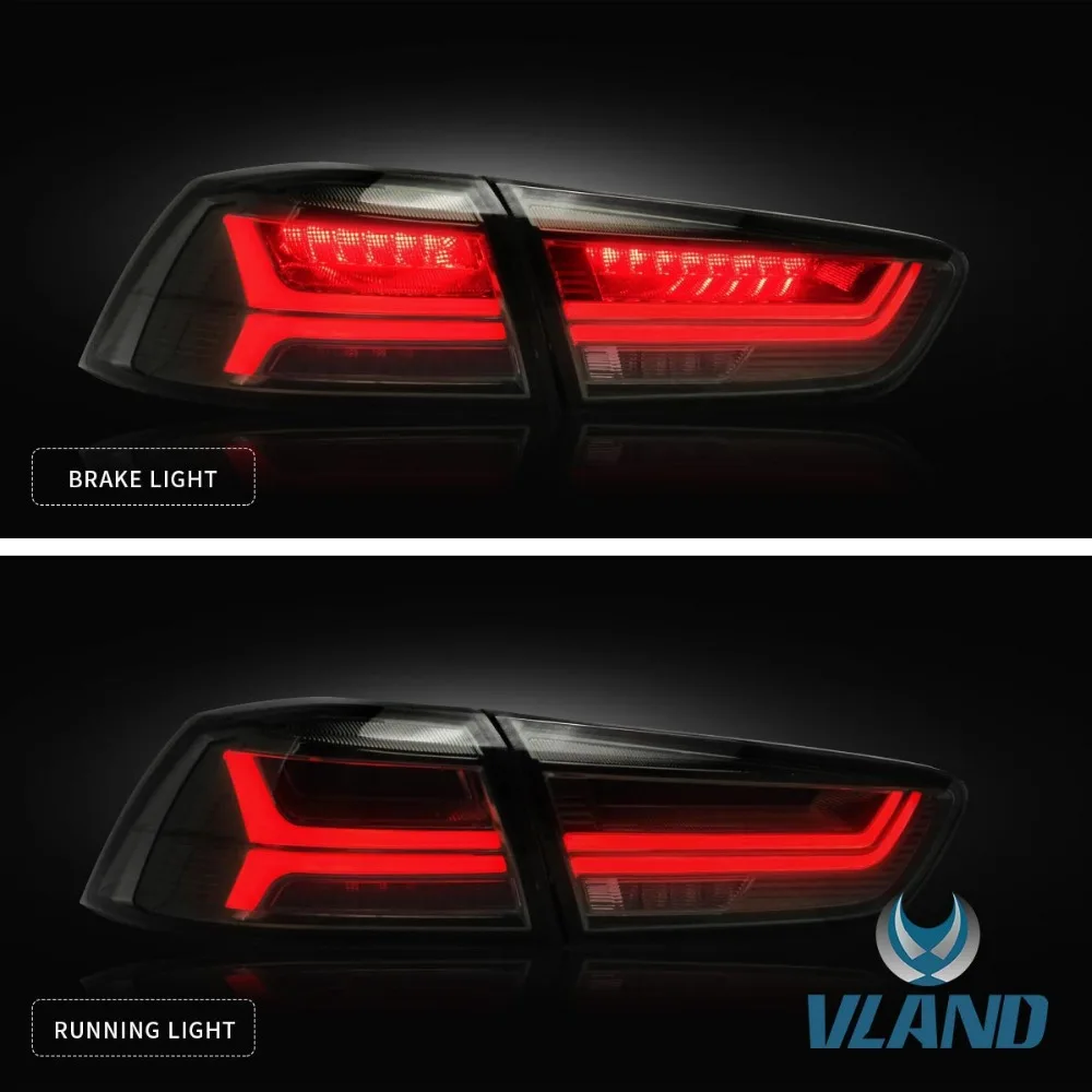 VLAND завод для Lancer 2008 2009 2010 2012 для автомобиля задний фонарь в сборе с движущимися сигнал+ игра и штепсельная вилка