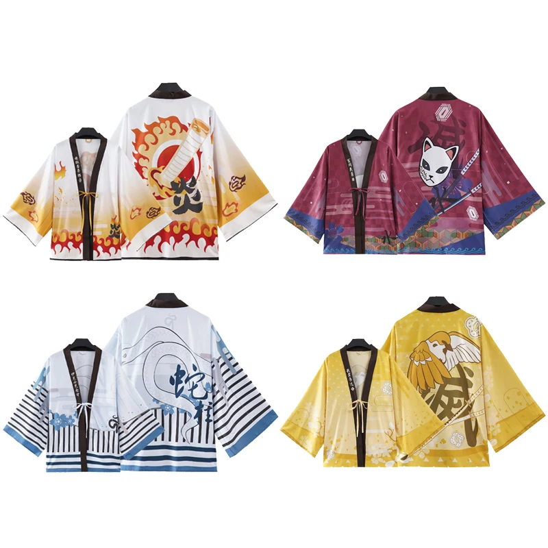 

Anime Demon Slayer Cosplay Costumes Agatsuma Zenitsu Role Play Uniform Suit Men Women Halloween Party Costume Kimono Yukata