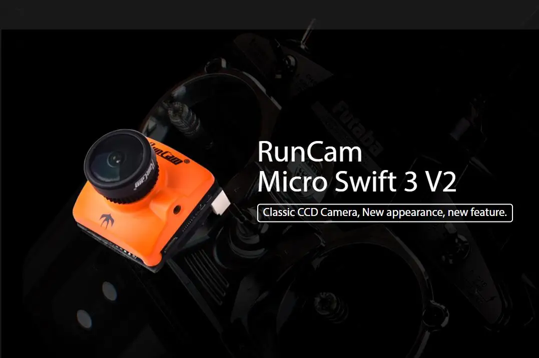 Runcam Micro Swift 3 V2 4:3 600TVL CCD Мини FPV камера PAL/NTSC переключаемая Супер WDR, OSD микро камера для FPV гоночный Дрон