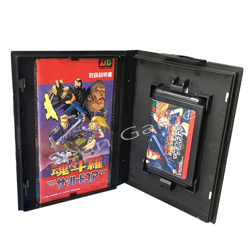 Новейшие 16 бит MD игровые карты для Sega Mega Jap контра Жесткий Корпус нового поколения