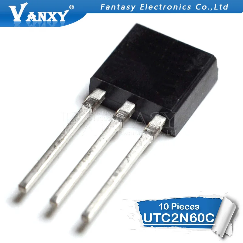 

10PCS UTC2N60C TO-251 UTC2N60 TO251 2N60L FQU2N60C