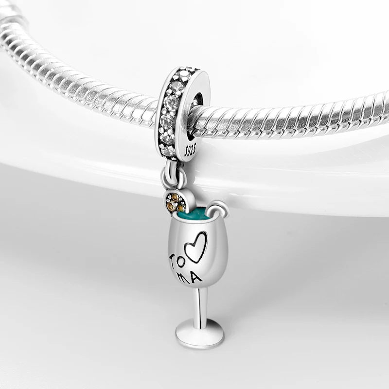 

Pandach plata подвески из искусственных серебряных бусин подходит для оригинального браслета Pandora дамы DIY ювелирные изделия