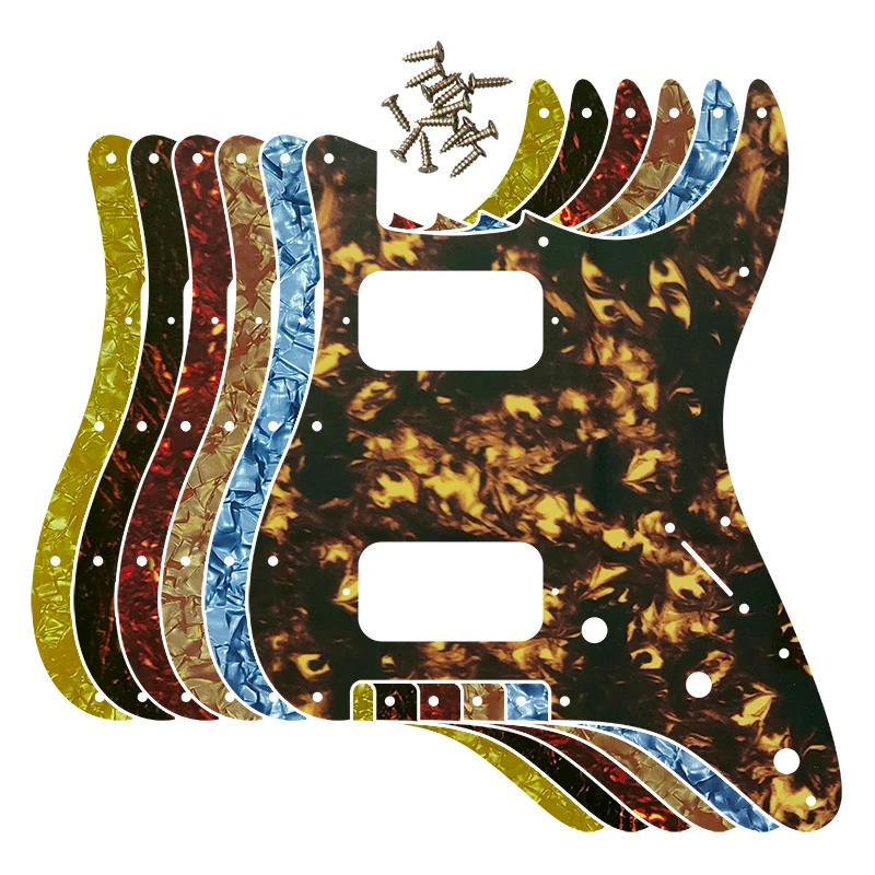 

Xin Yue Custom Guitar Parts For 72'11 Screw Hole Standard St HH Humbuckers Pickups Guitar Pickguard Scratch Plate Flame Pattern