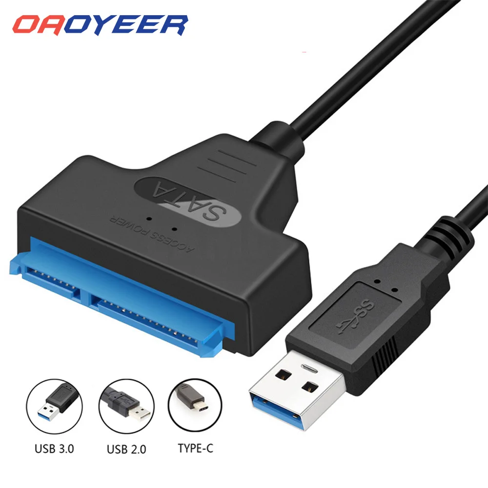 SATA Cable To USB 3.0 Support 2.5Inch External SSD HDD Adapter Hard Drive Portable Data for Laptops Desktop Computer ComponentsUSB SATA 3 Cable Sata To USB 3.0 Adapter UP To 6 Gbps Support 2.5Inch External SSD HDD Hard Drive 22 Pin Sata III A25 2.0USB SATA 3 Cable Sata To USB 3.0 Adapter UP To 6 Gbps Support 2.5Inch External SSD HDD Hard Drive 22 Pin Sata III A25 2.0