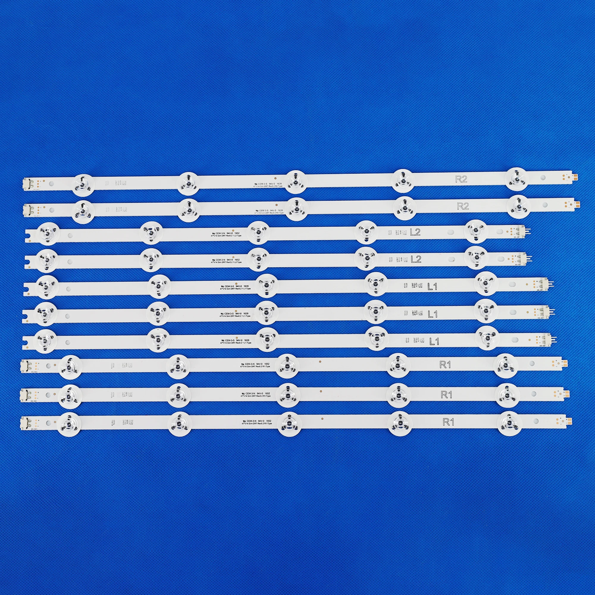 10 шт. светодиодный Подсветка полосы для цифрового фотоаппарата Panasonic TX 47AS650E 47ASM651